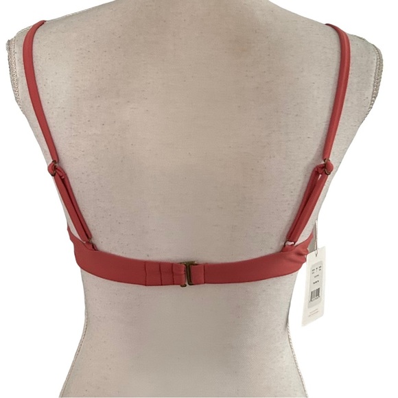 Andie Swim The Sicily Bikini Top Women’s SZ Small Punch Style AT171 Pink NEW - Picture 5 of 9